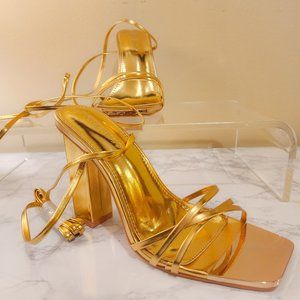 Amira Block Heel Sandals Wide Width